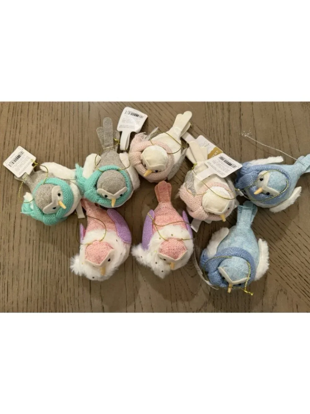 Target Wondershop Feathery Friends Felt Bird Christmas Ornaments Lot of 8 Mini